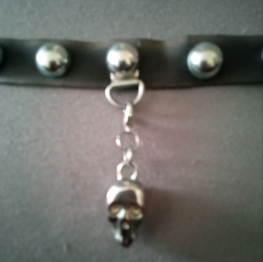 Silver Skull Pendant Necklace